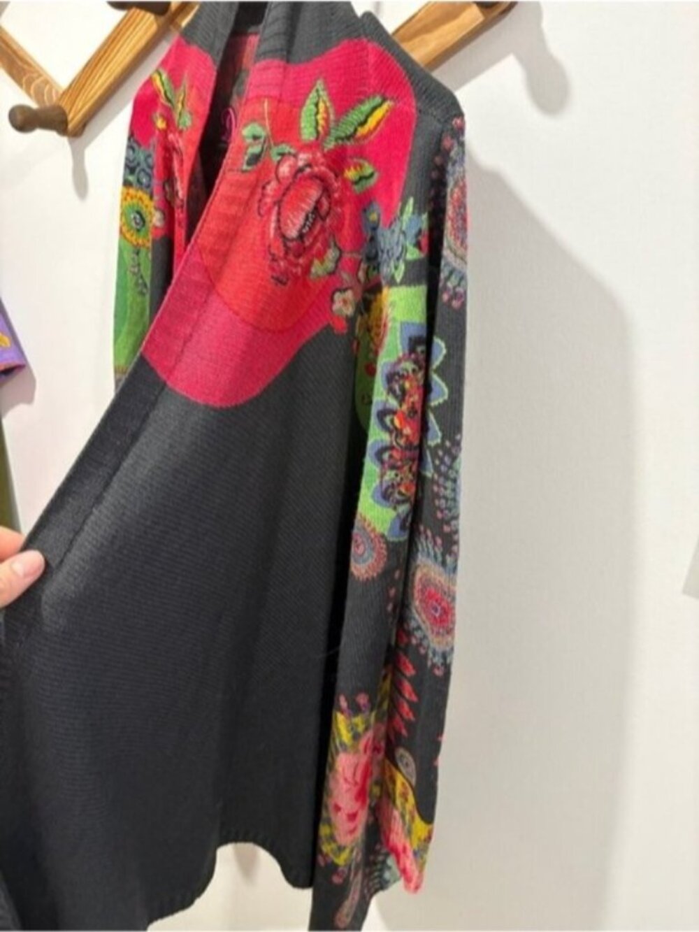 Desigual floral pattern drape cardigan - Picture 2 of 9